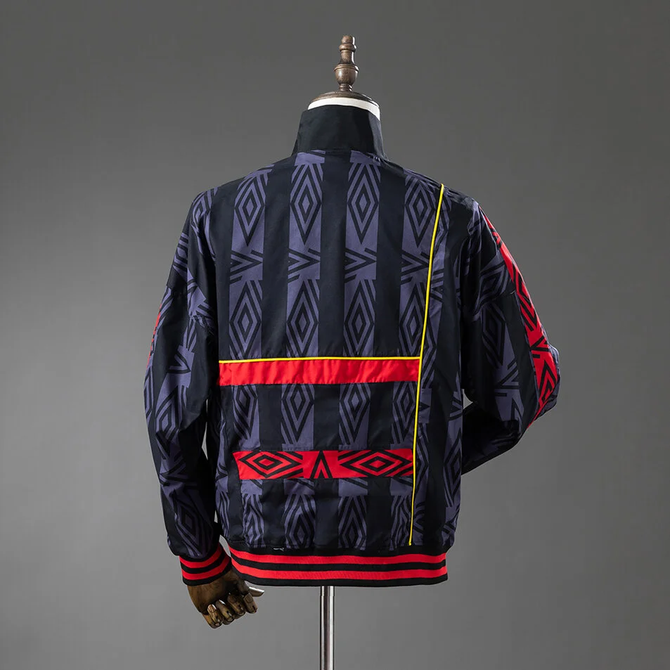 Manchester United 92/94 Retro Windbreaker Black Foto 2