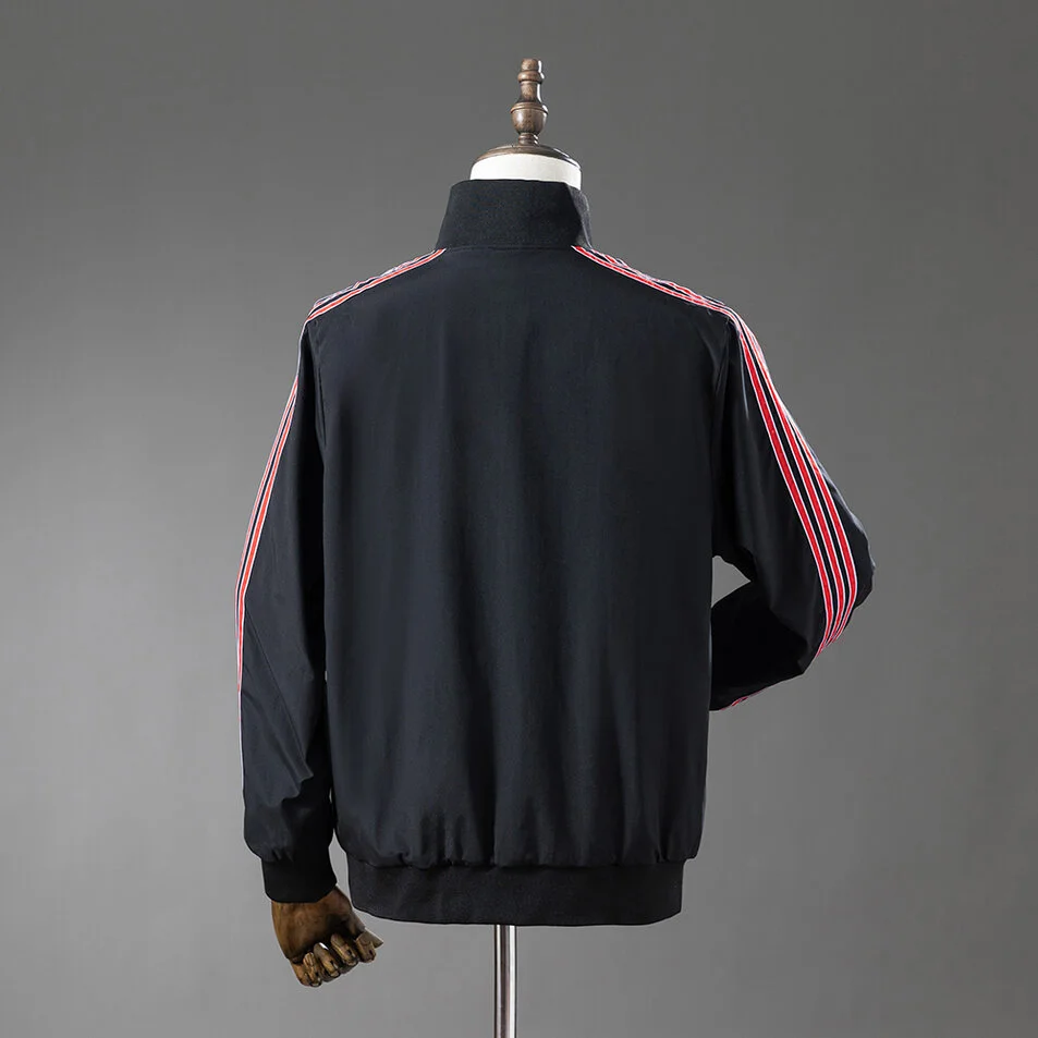 Manchester United Retro Windbreaker Black Foto 2