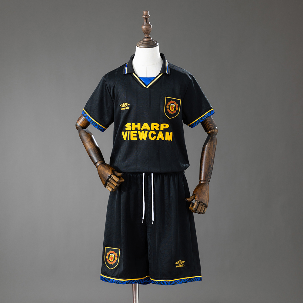 Manchester United 93/94 Away Retro Kids Kit Jersey