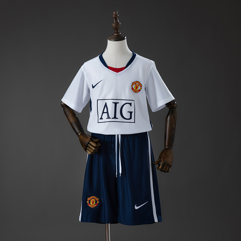 Manchester United 08/09 Away (League Edition) Retro Kids Kit Jersey