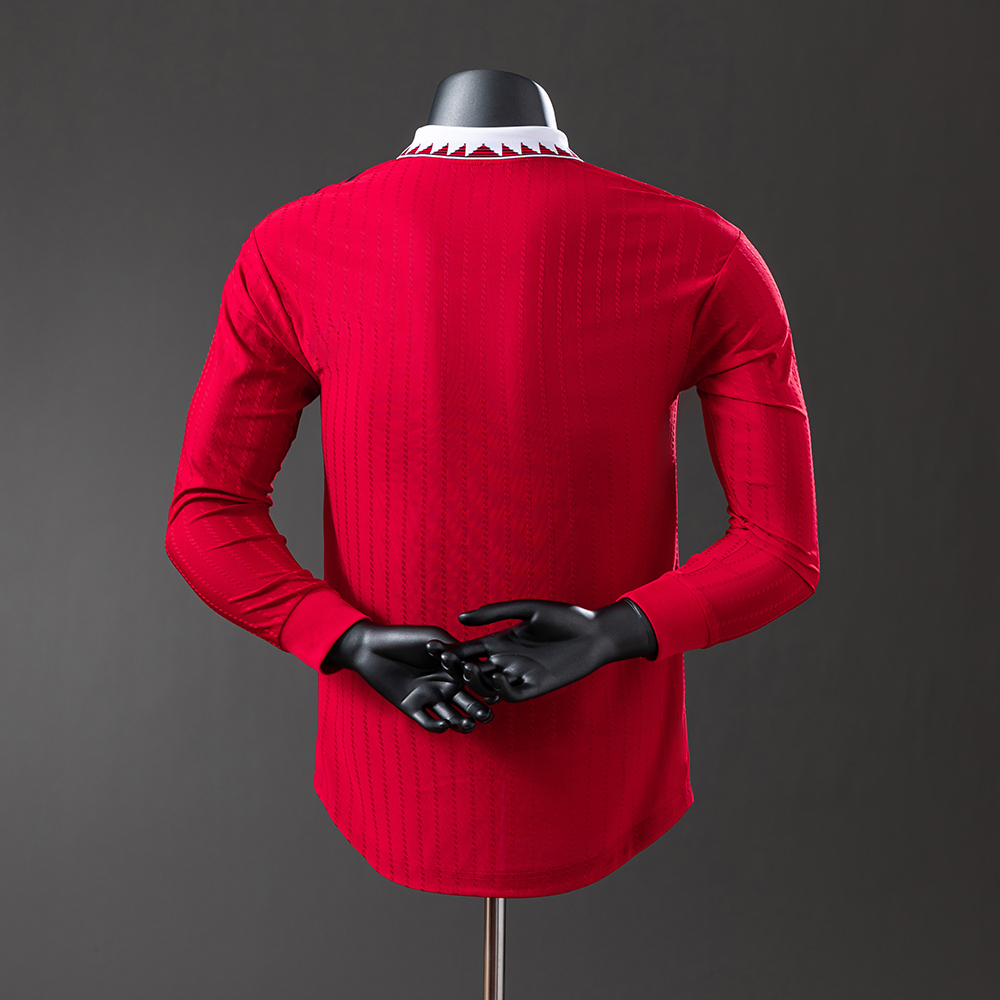 Manchester United 22/23 Home Long Sleeve Player Version Retro Jersey Foto 2