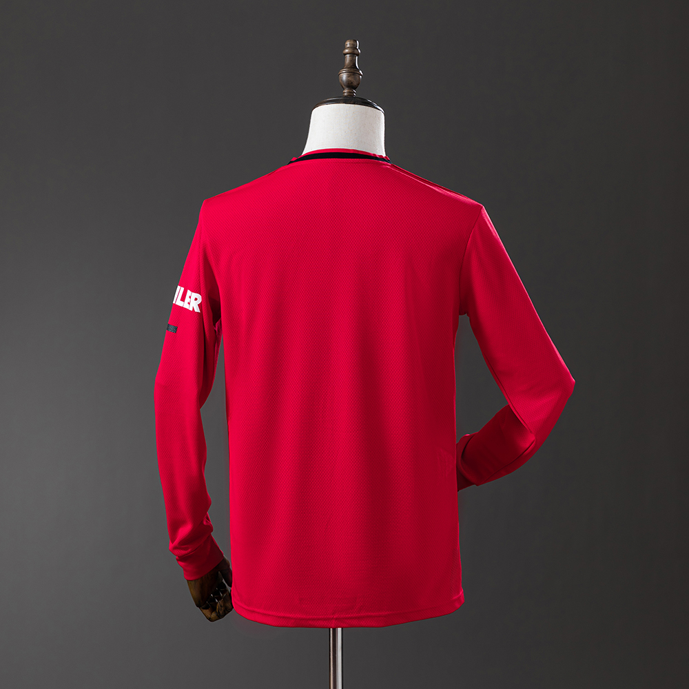 Manchester United 19/20 Home Long Sleeve Retro Jersey Foto 2