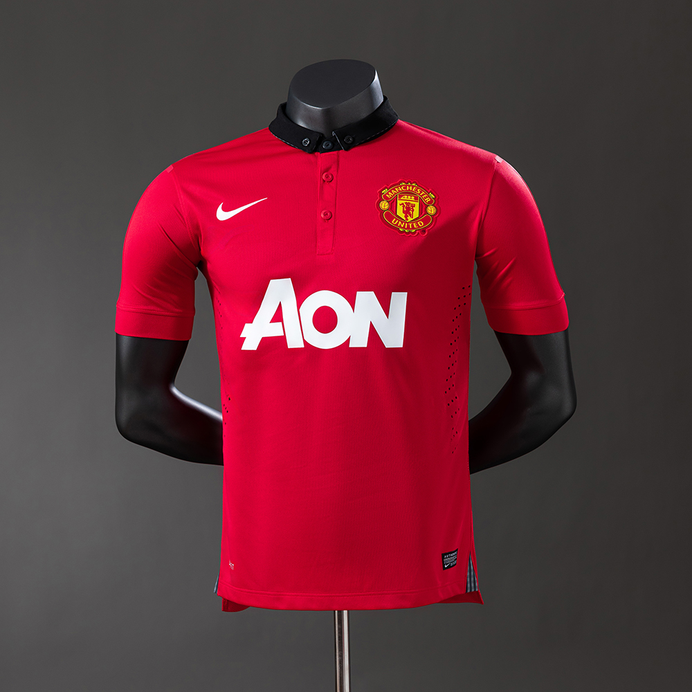 Manchester United 13/14 Player Version Retro Home Jersey
