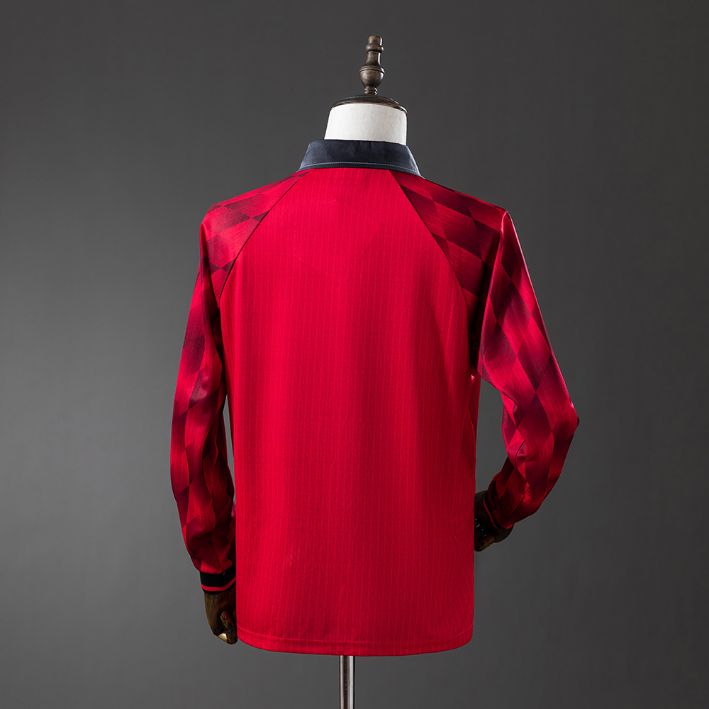 Manchester United 96/97 Home Long Sleeve Retro Jersey Foto 2
