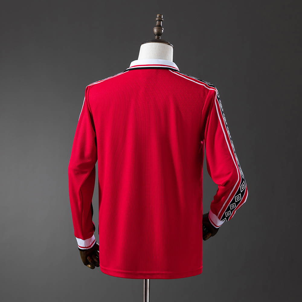 Manchester United 98/99 Home Long Sleeve Retro Jersey Foto 2