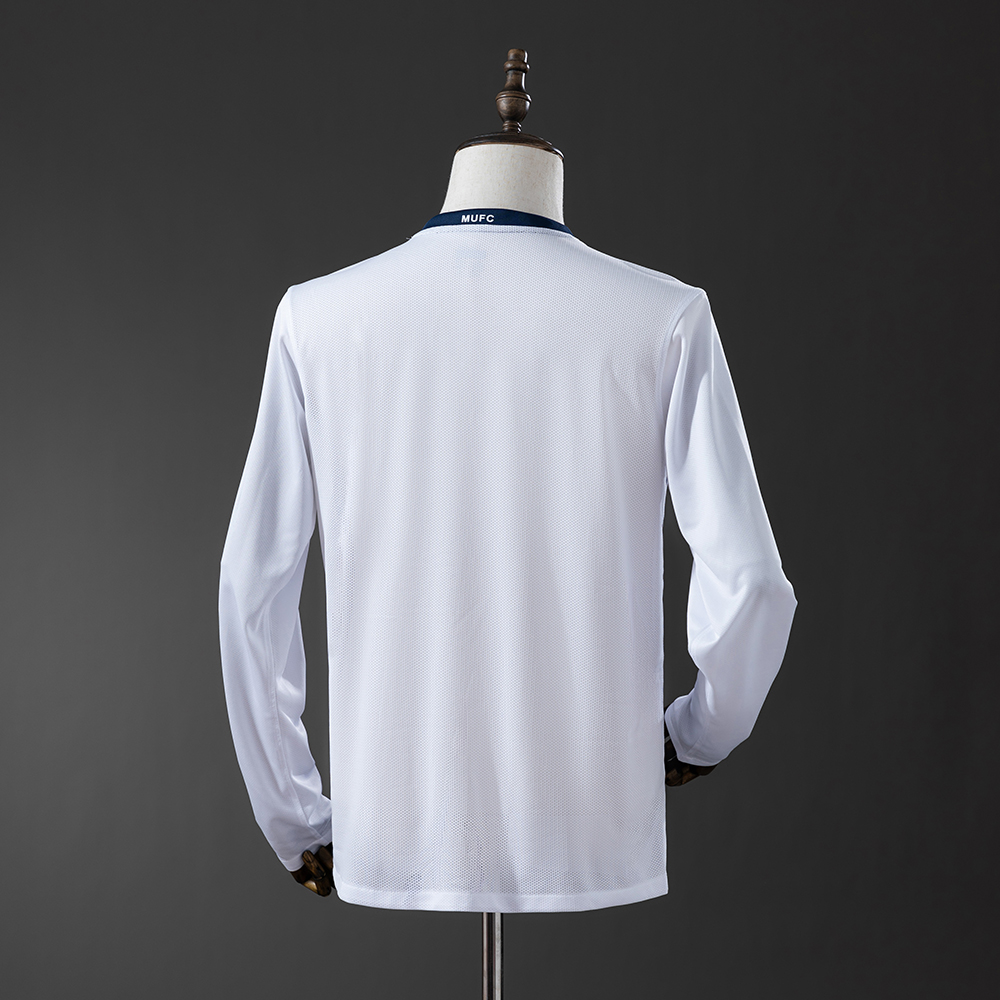Manchester United 08/09 Away Champions League Edition Long Sleeve Retro Jersey Foto 2