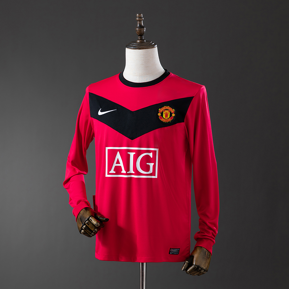 Manchester United 2010 Home Long Sleeve Retro Jersey
