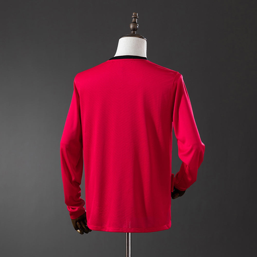 Manchester United 2010 Home Long Sleeve Retro Jersey Foto 2