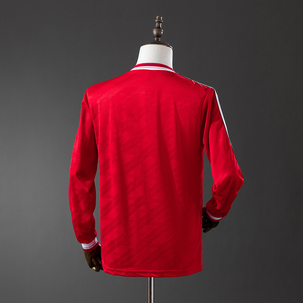 Manchester United 86/88 Home Long Sleeve Retro Jersey Foto 2