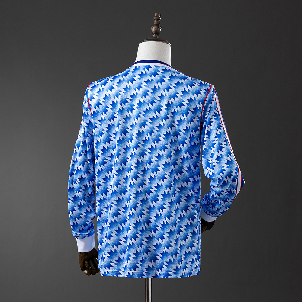 Manchester United 90/92 Away Long Sleeve Retro Jersey Foto 2