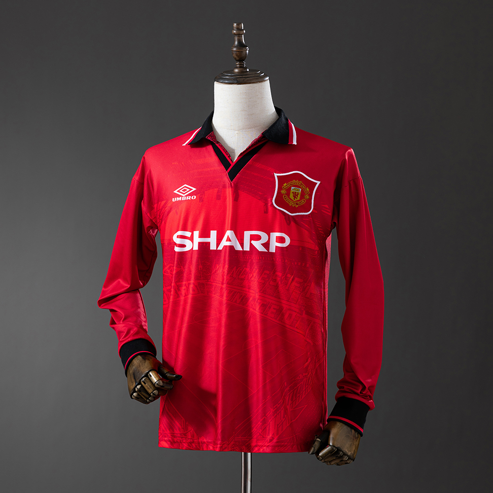 Manchester United 94/96 Home Long Sleeve Retro Jersey