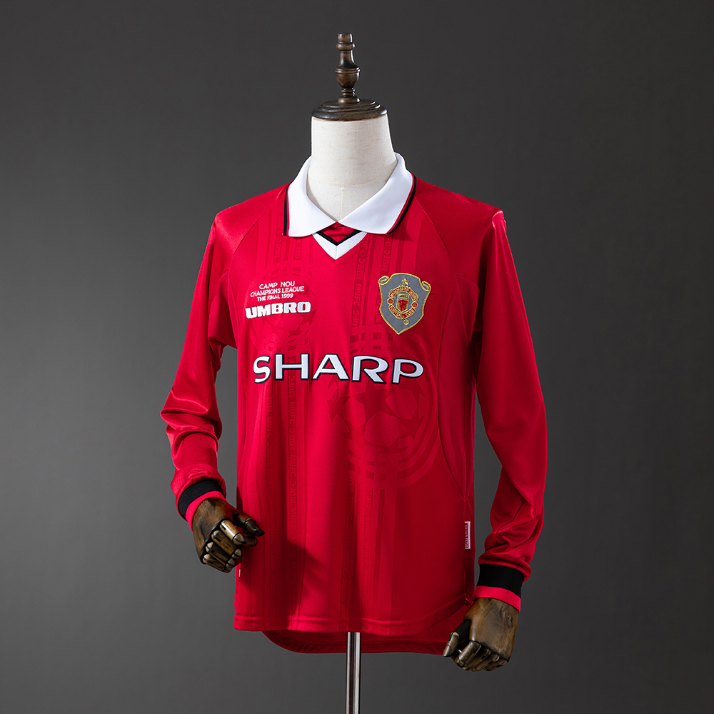 Manchester United 99/00 Home Long Sleeve Retro Jersey