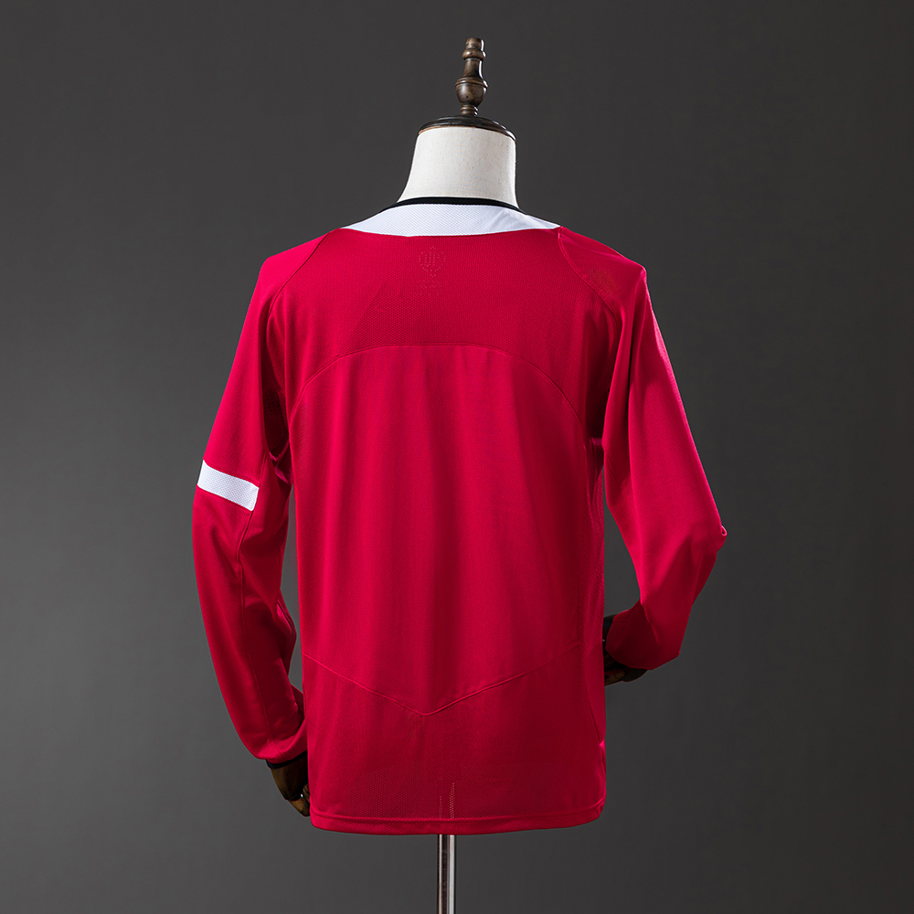 Manchester United 04/06 Home Long Sleeve Retro Jersey Foto 2