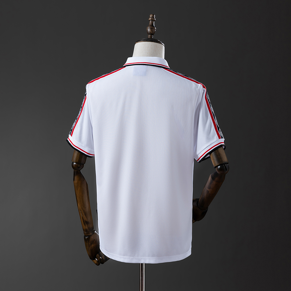 Manchester United 98/99 White Retro Jersey Foto 2