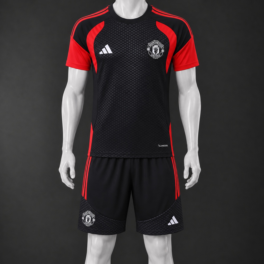 Manchester United 26/27 Black Short Sleeve Short Set