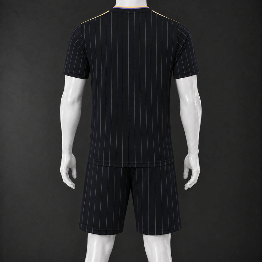 Manchester United 26/27 Black Yellow Short-Sleeve Shorts Set Foto 2