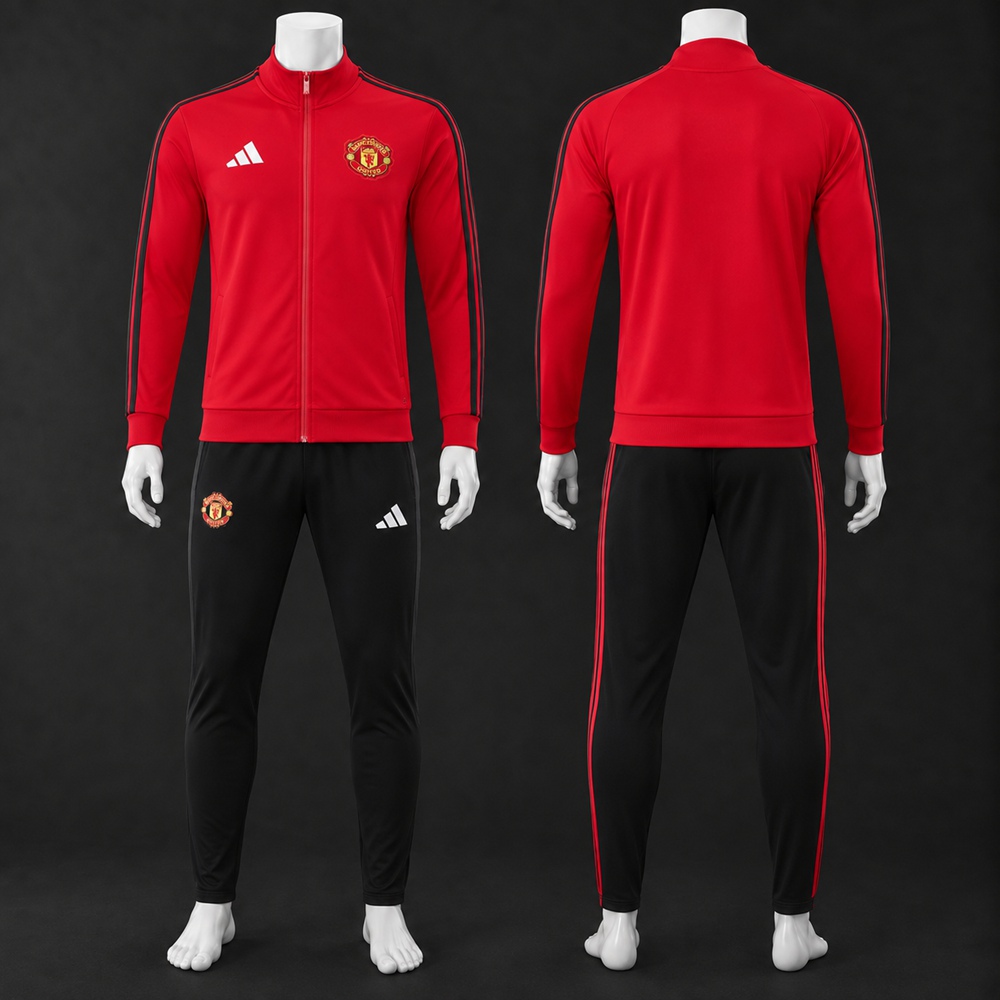 Manchester United 26/27 Navy Blue Red Jacket Kit