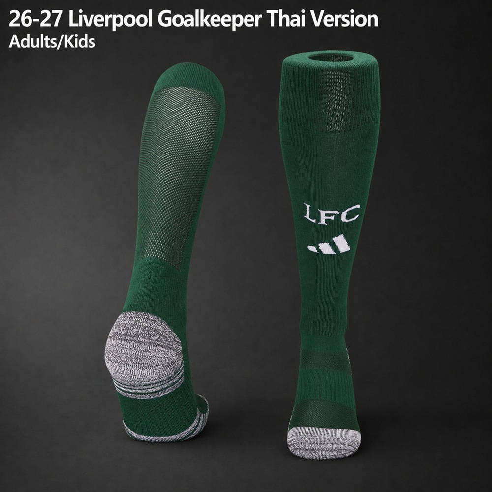 Liverpool 26-27 Goalkeeper Thai Version Adults-Kids Green