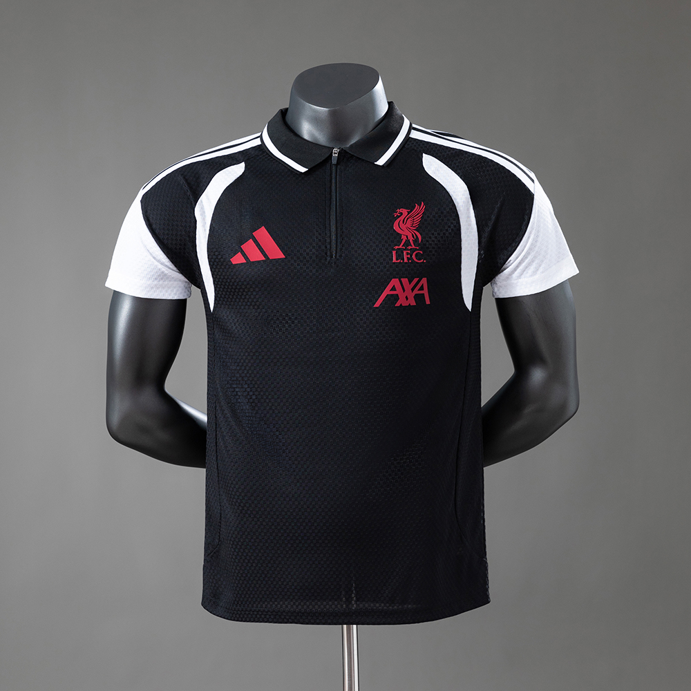 Liverpool 26/27 Player Version Training Polo Black Jersey