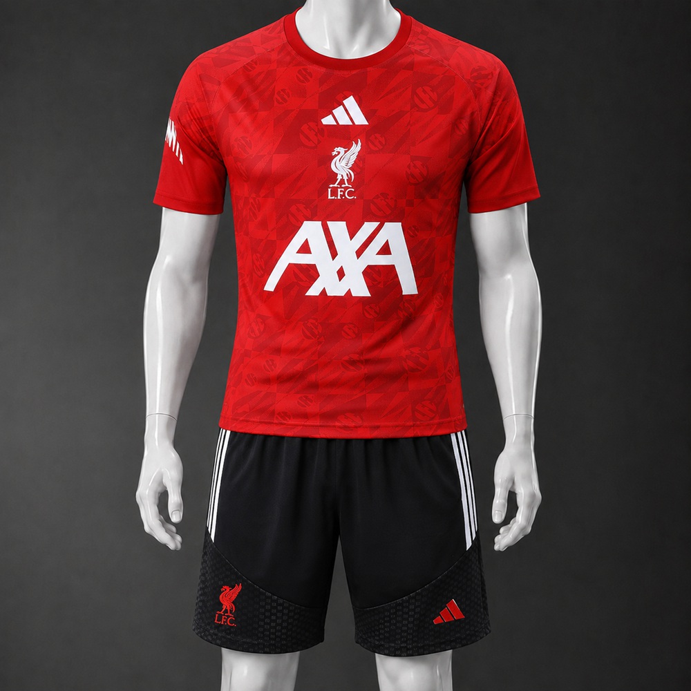 Liverpool 26/27 Red Black Short sleeve kit