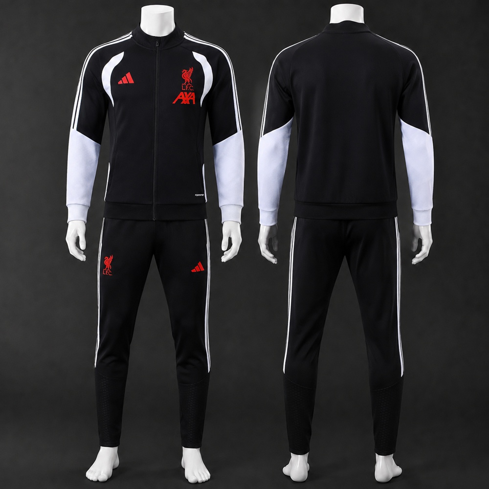 Liverpool 26/27 Black White Red Jacket Kit