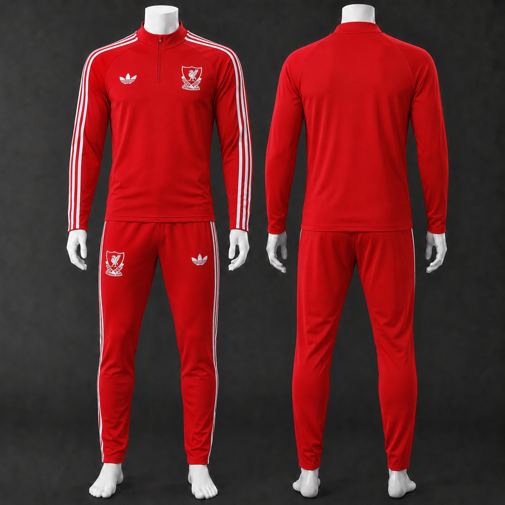 Liverpool 26/27 Red Retro Half Zip Tracksuit