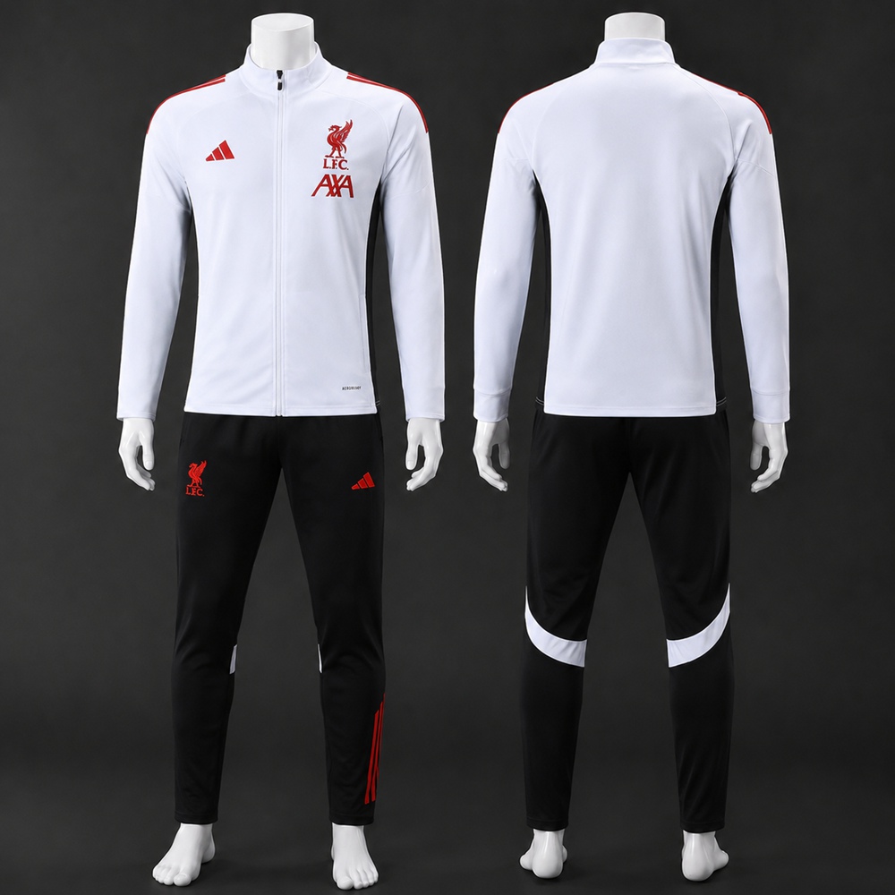 Liverpool 25/26 White Black Red Jacket Kit