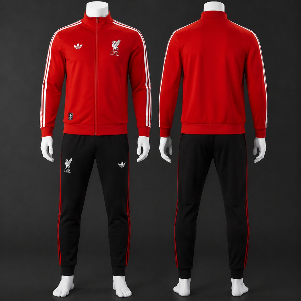 Liverpool 25/26 Red Black Retro Jacket Kit