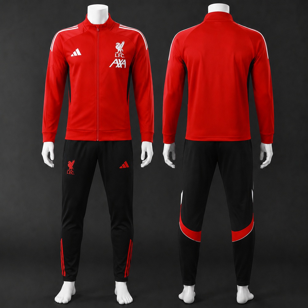 Liverpool 25/26 Red Black Training Jacket Kit