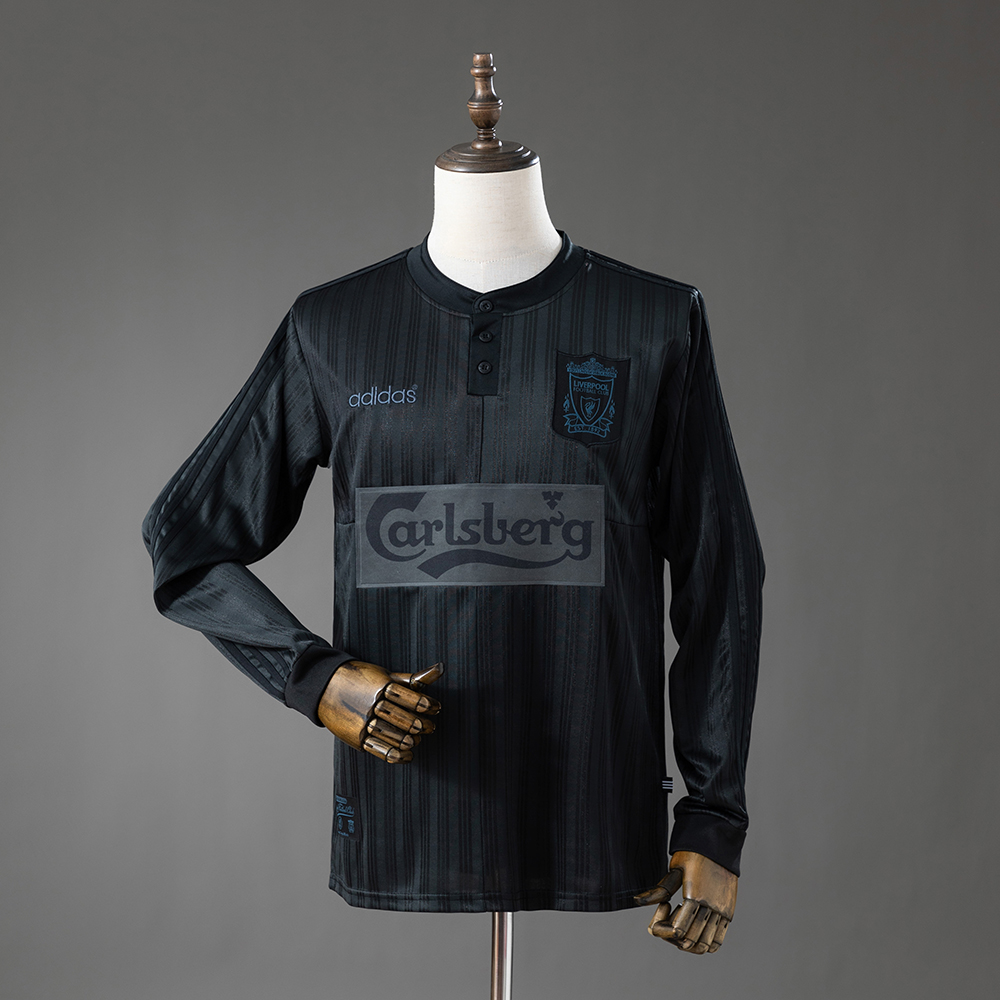Liverpool 95/96 Retro Long Sleeve Black Jersey
