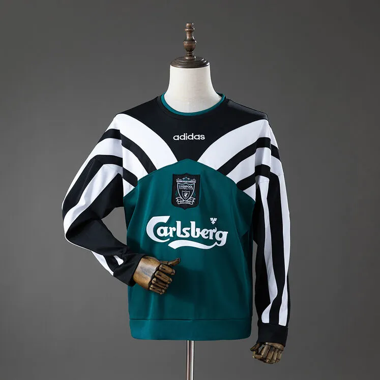 Liverpool 95/96 Originals Reissue Tee 95 Retro Long Sleeve Black