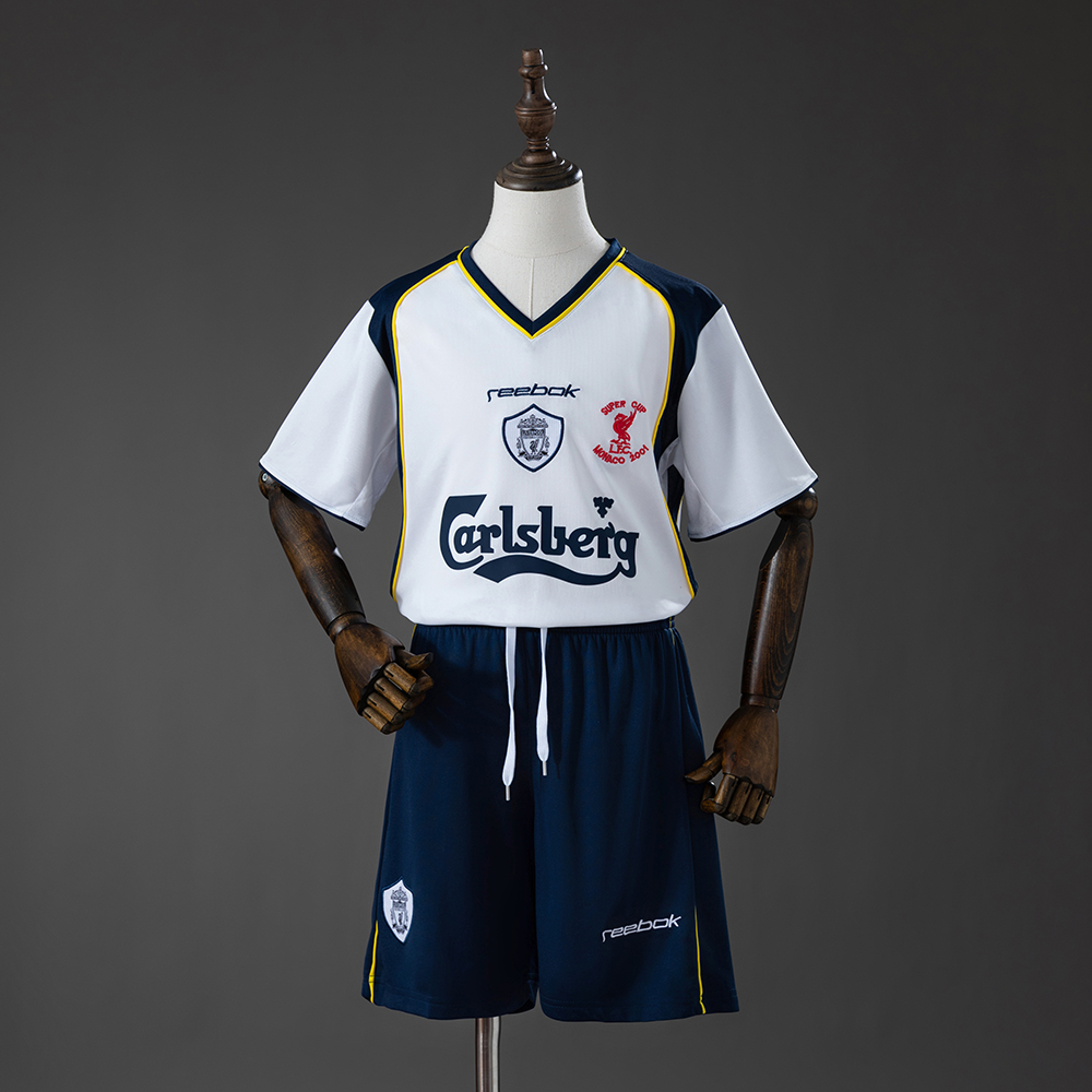 Liverpool 01/02 Away Retro Kids Kit Jersey