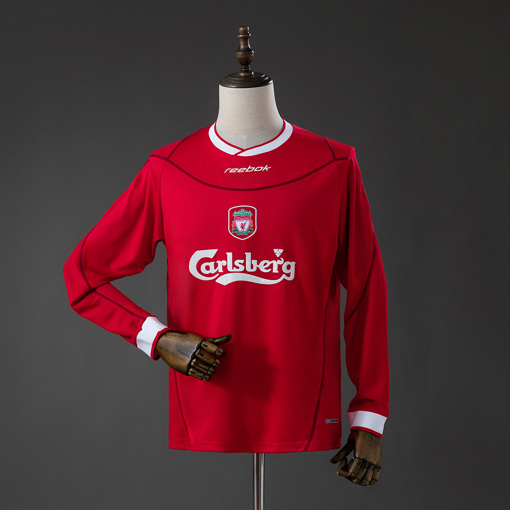 Liverpool 02/04 Home Long sleeves Retro Jersey S-XXL