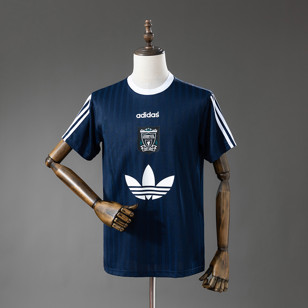 Liverpool Polyester T-shirt 95 Navy Blue
