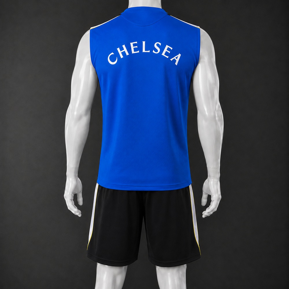 Chelsea 2627 Blue Black Training Vest kit Foto 2