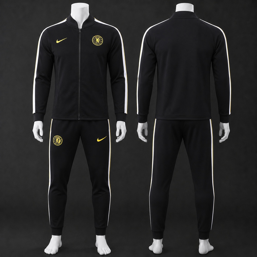 Chelsea 26/27 Black White Jacket Kit