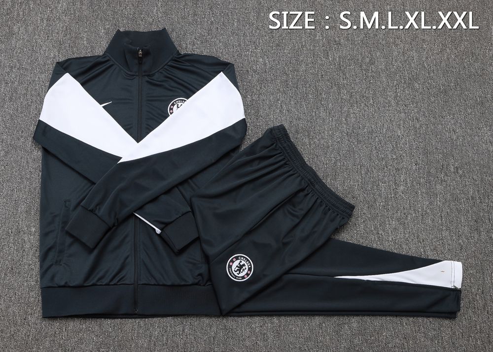 Chelsea 25/26 Black White Jacket Kit Foto 2