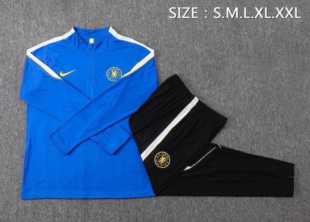 Chelsea 26/27 Blue Black Half Zip Tracksuit Foto 2