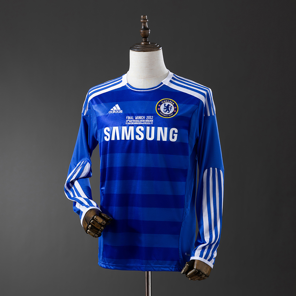 Chelsea 12/13 UEFA Champions League home long sleeve Retro Jersey