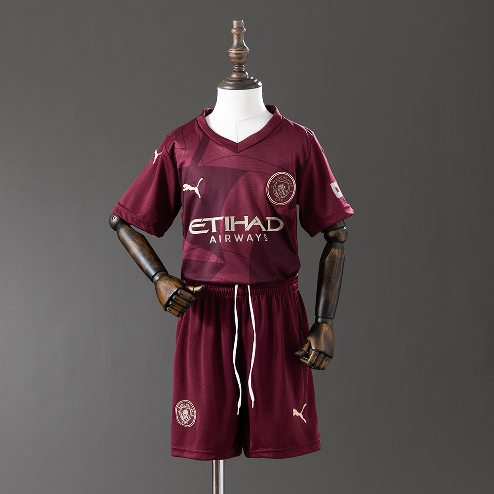 Manchester City 24/25 Third Away Full kids kit Jersey