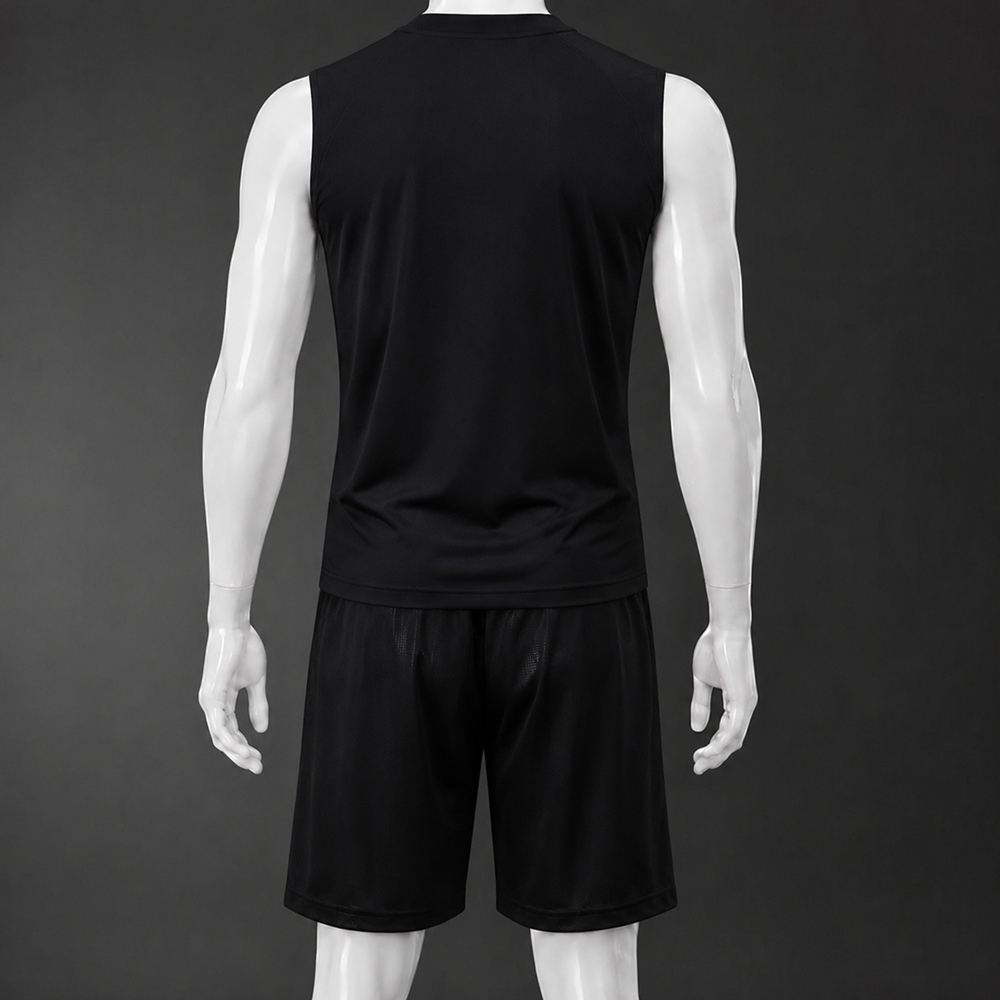 Manchester City 25/26 Black White Training Vest kit Foto 2