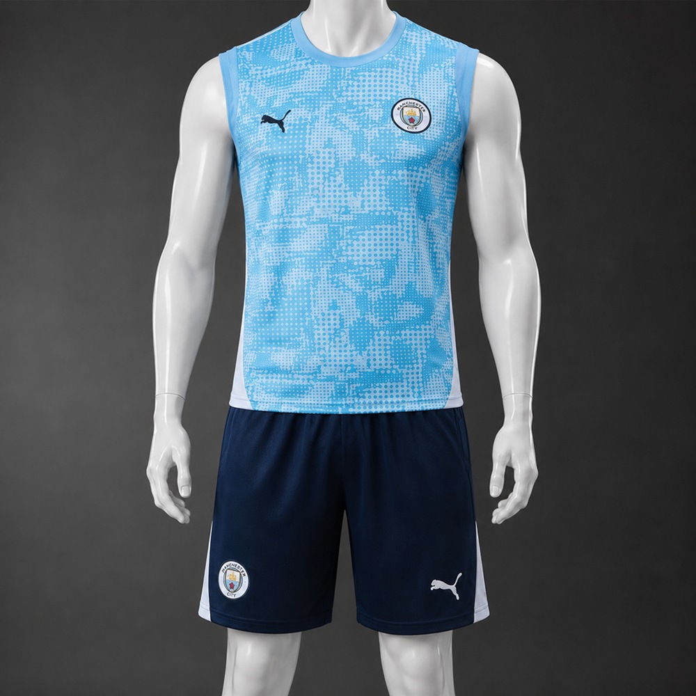 Manchester City 25/26 Light Navy Training Vest kit