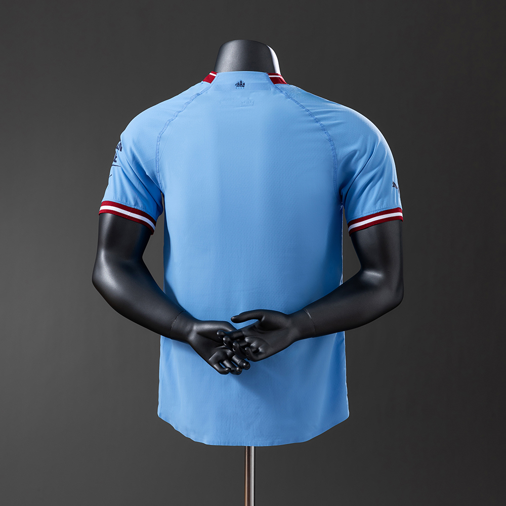 Manchester City 22/23 Home Player Version Retro Jersey Foto 2