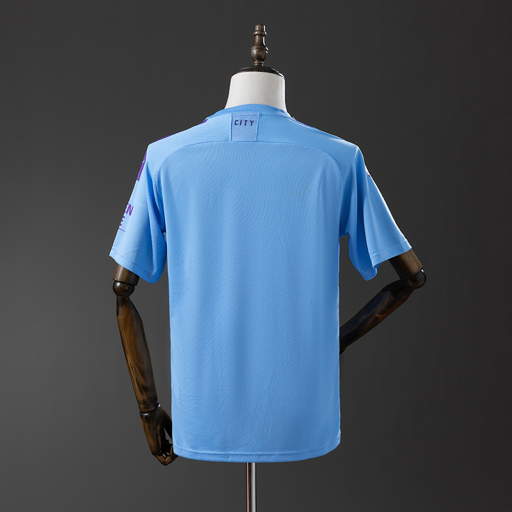 Manchester City 19/20 Home Retro Jersey Foto 2