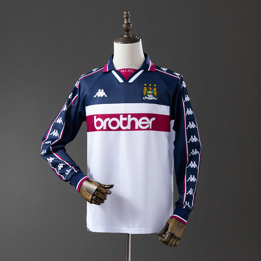 Manchester City 97/98 Away Long Sleeve Retro Jersey