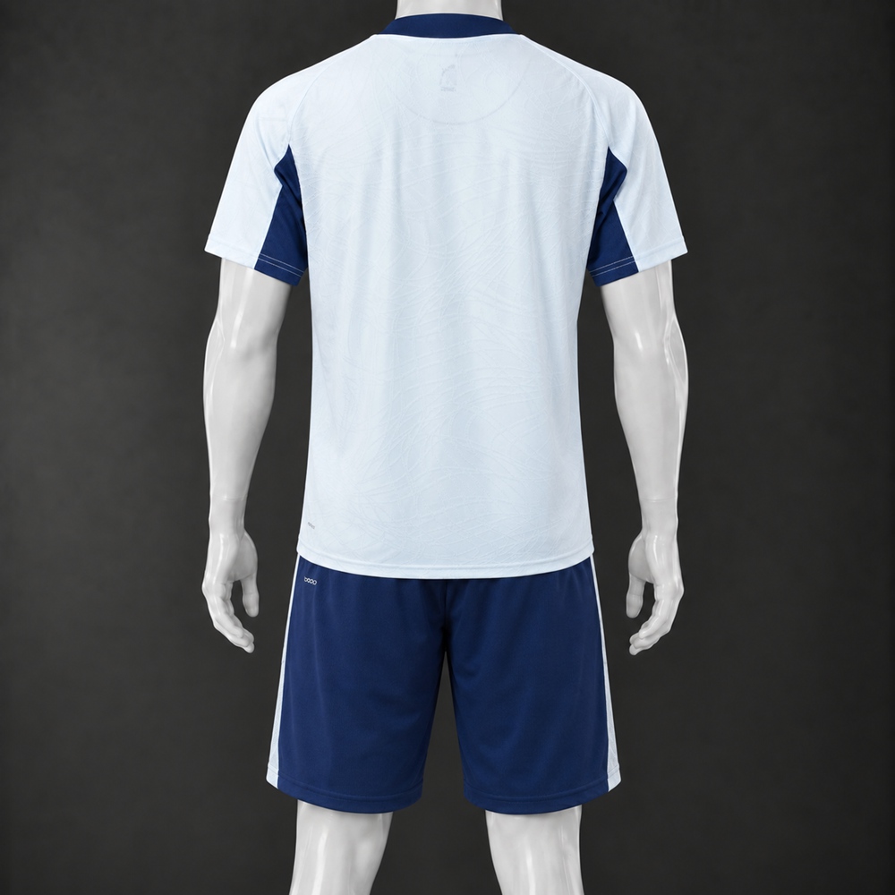 Manchester City 26/27 White Light Blue Navy Short-Sleeve Shorts Set Foto 2