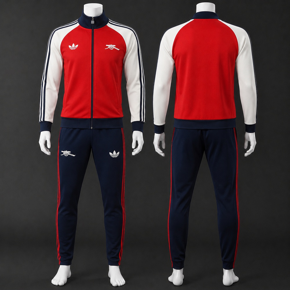 Arsenal 26/27 Red White Navy Jacket Kit