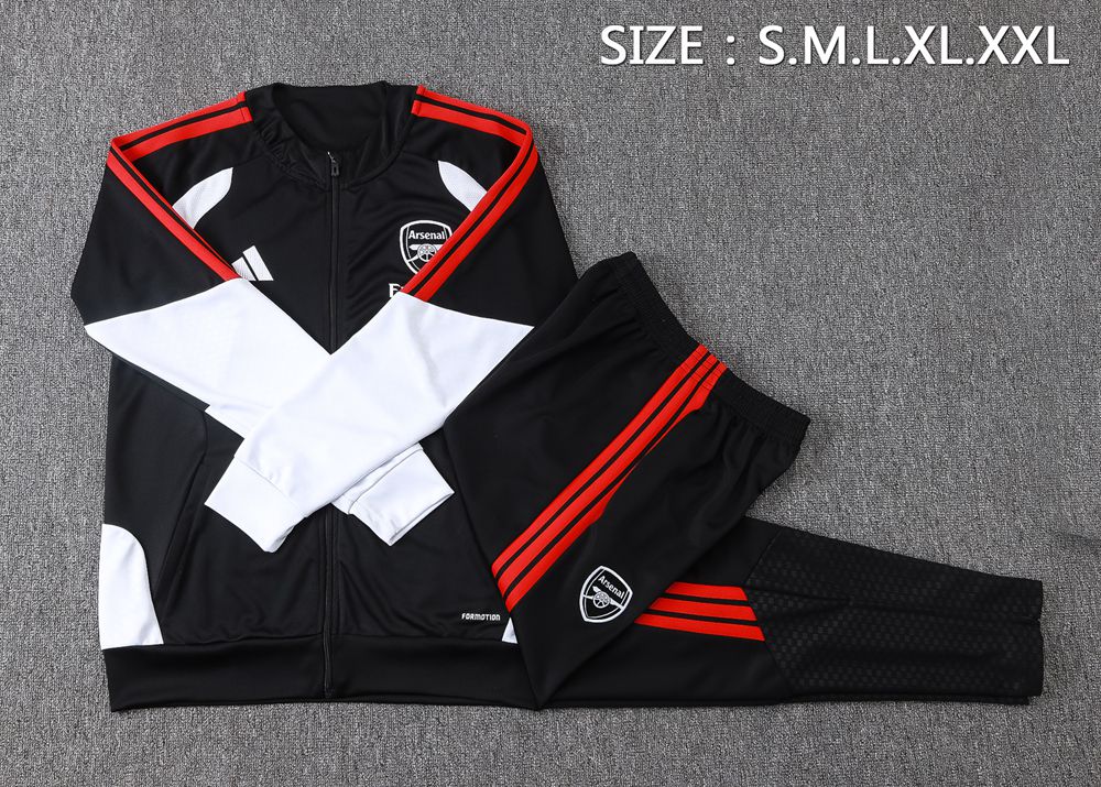 Arsenal 26/27 Black White and Red Jacket Kit Foto 2