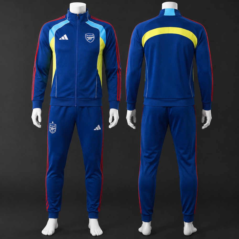 Arsenal 25/26 Royal Blue Football Jacket Kit Set
