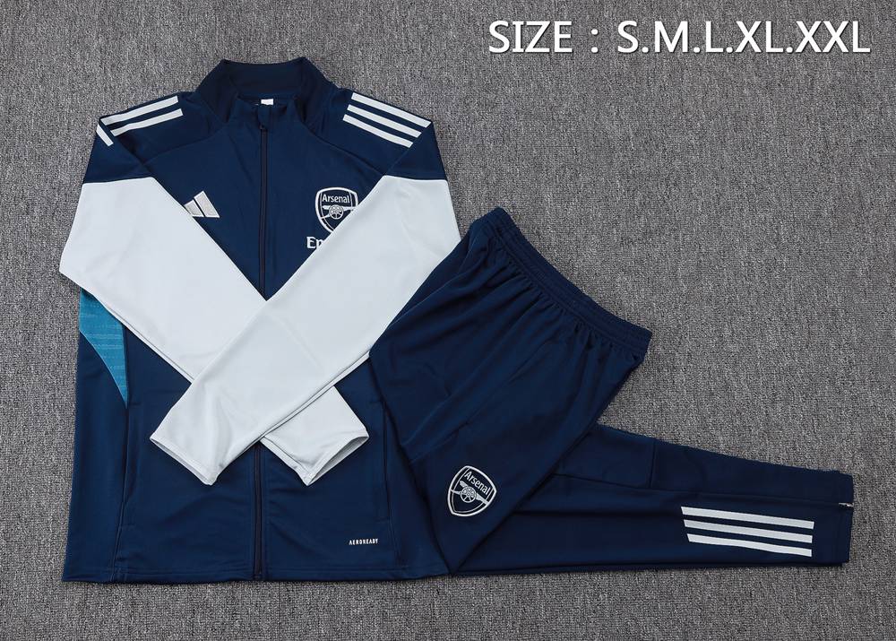 Arsenal 25/26 Navy White Soccer Jacket Kit Set Foto 2